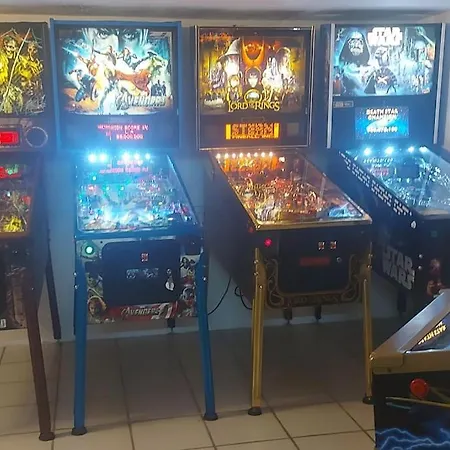 Near Frankfurt +32 Pinball, Arcade, Billiard,dart Apartment *